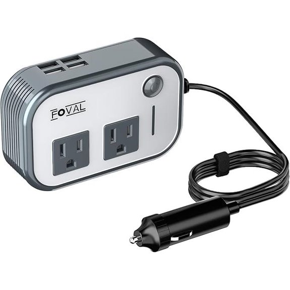 FOVAL 200W Car Power Inverter with USB Ports