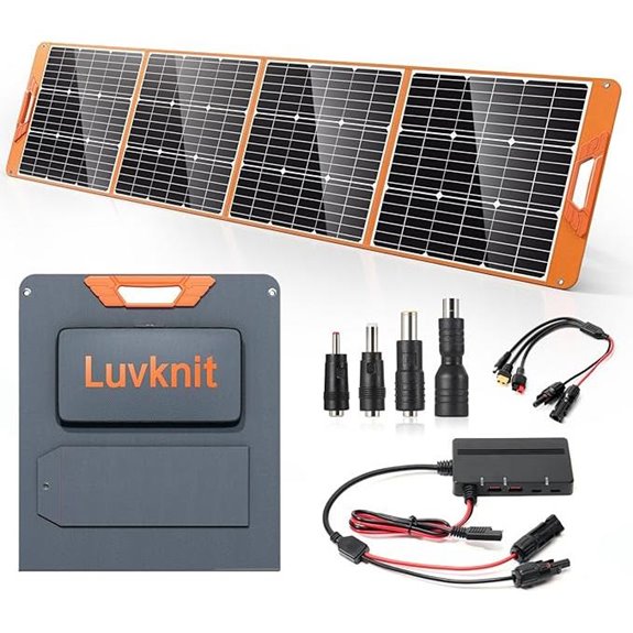 Upgraded 200W Foldable Solar Panel for Power Station