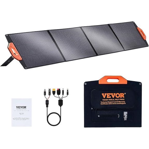 VEVOR 200W Foldable Monocrystalline Solar Panel