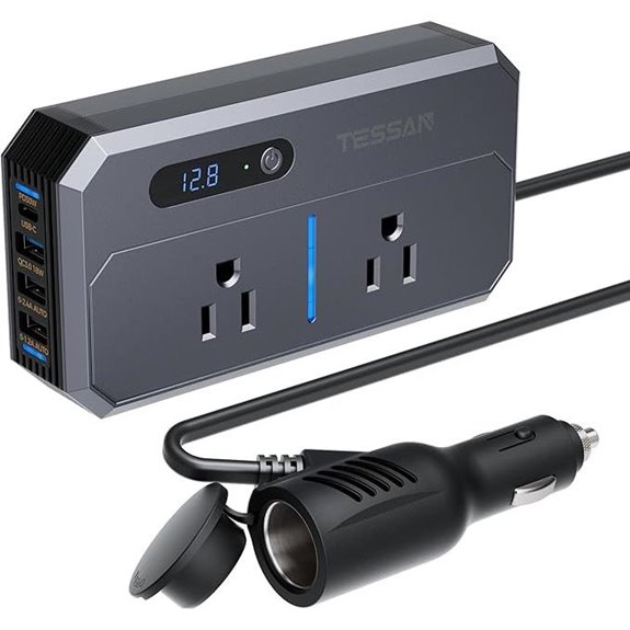 TESSAN 200W Car Power Inverter with USB & AC