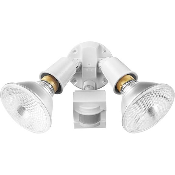 GLOBE 240W Twin Head Motion Sensor Flood Light