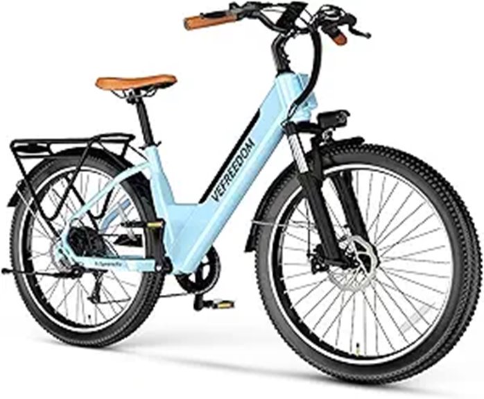 26 1000W Electric Bike with Removable Battery