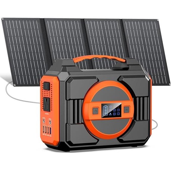 Portable 300W Solar Generator with Panels and AC Outlet