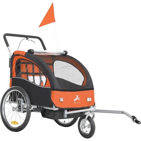 Aosom Elite 360° Swivel Bike Trailer for Kids