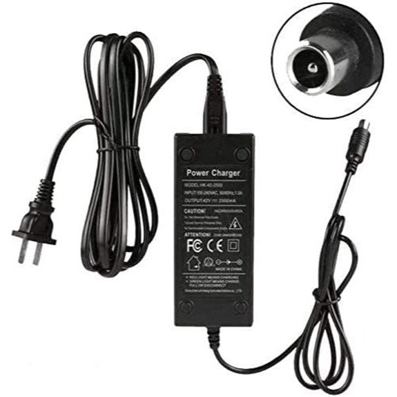 PowerFast 42V Lithium Scooter Battery Charger