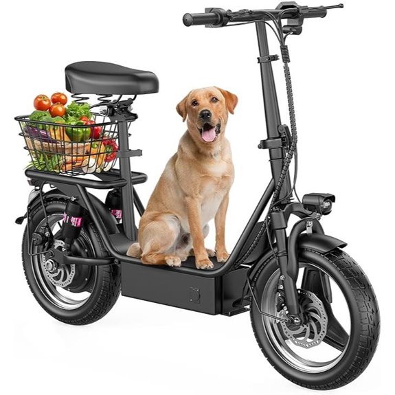 Electric Scooter with Seat 500W 25/35 Mile Range