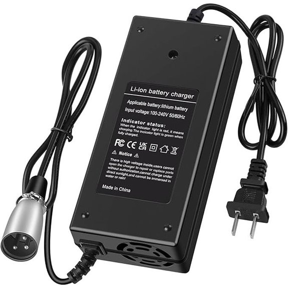 58.8V 3A XLR Charger for 52V Lithium Batteries