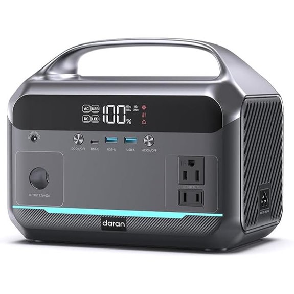 Portable 600W Power Station 288Wh LiFePO4 Battery