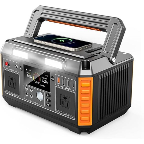 Portable Power Station 600W/520Wh with Fast Charging