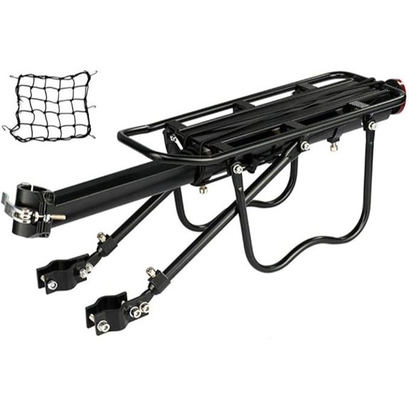 Dirza Rear Bike Rack with Quick Release and Adjustable Alloy