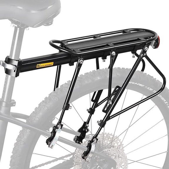 HONGYEA Adjustable Aluminum Bike Cargo Rack