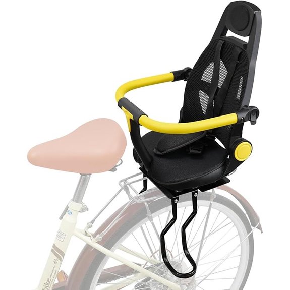 Child Bike Seat with Adjustable Backrest