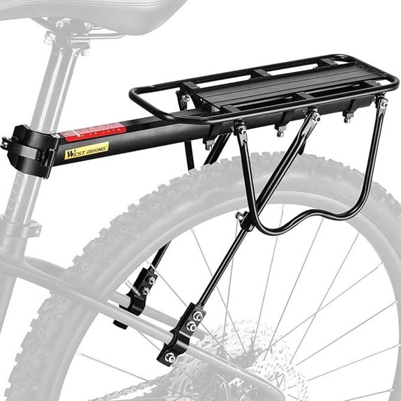 West Biking Adjustable Bicycle Cargo Rack with Reflective Logo