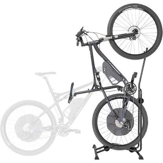 CyclingDeal Adjustable Bicycle Floor Parking Rack