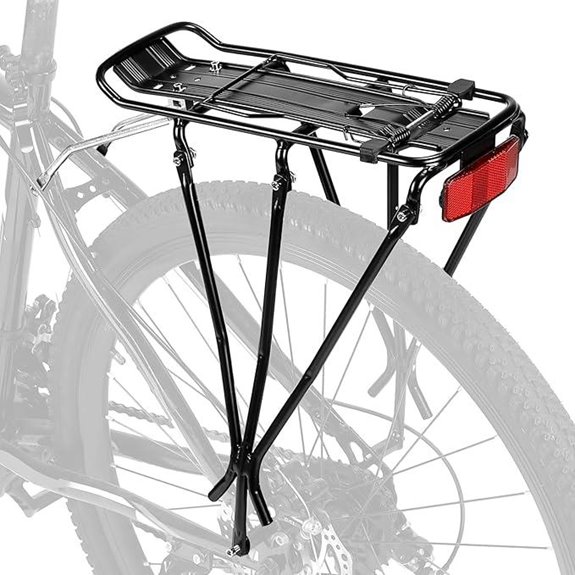 KEMIMOTO Adjustable Bike Cargo Rack with Reflective Light