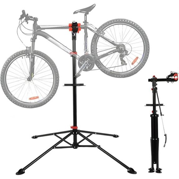 FAHKNS Adjustable Bike Repair Stand with Tool Tray