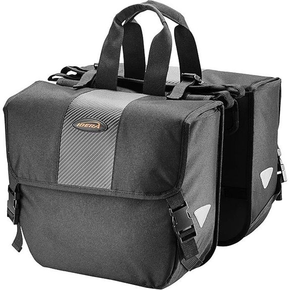 Ibera Adjustable Bike Saddle Bags (Pair)