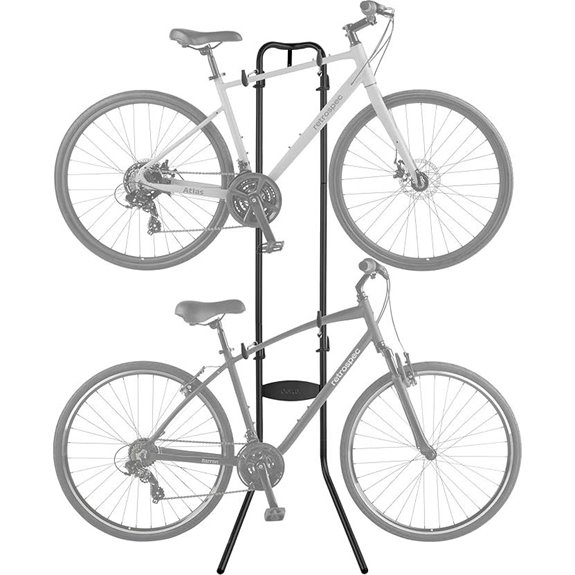 Retrospec Double Decker Bike Rack with Adjustable Arms