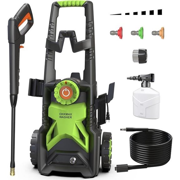 Upgraded Adjustable Pressure Washer with Foam Cannon
