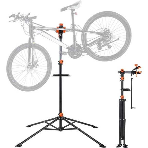 VEVOR Adjustable Steel Bicycle Repair Stand with Tray
