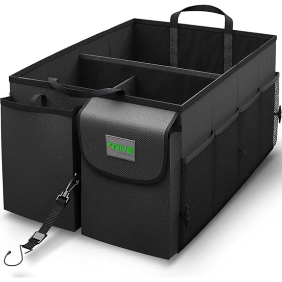 Drive Car Trunk Organizer with Adjustable Straps