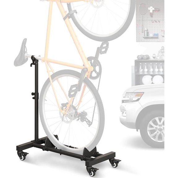 Vertical Bike Stand with Adjustable Height