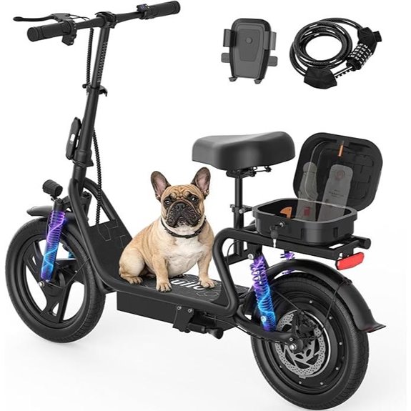 Electric Scooter for Adults with App & Dual Brakes