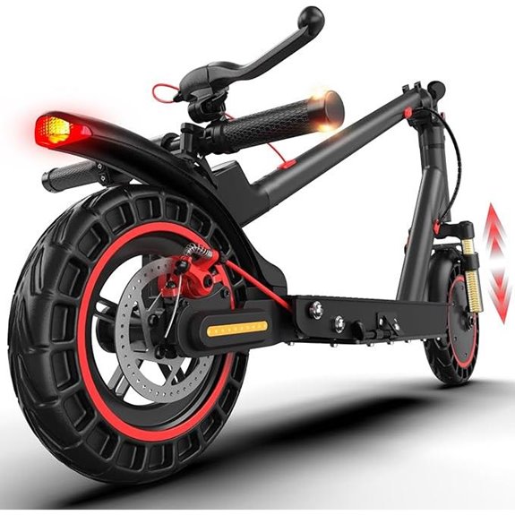Electric Scooter for Adults with Lights and Suspension