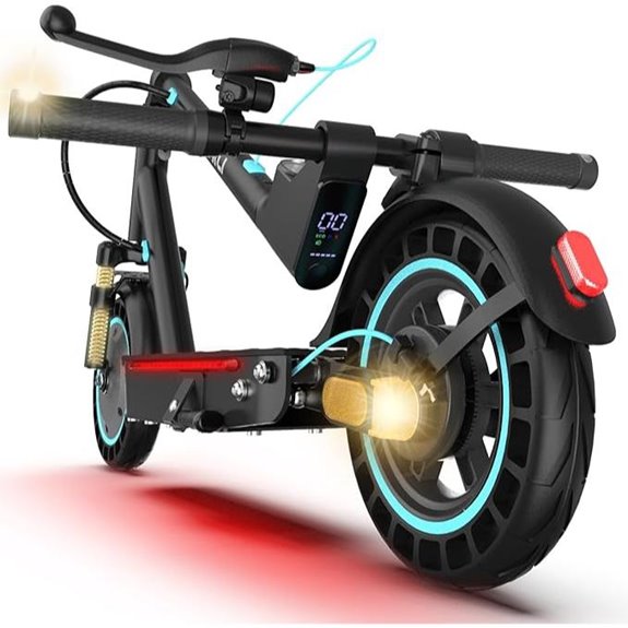 Electric Scooter for Adults with Lights and Suspension