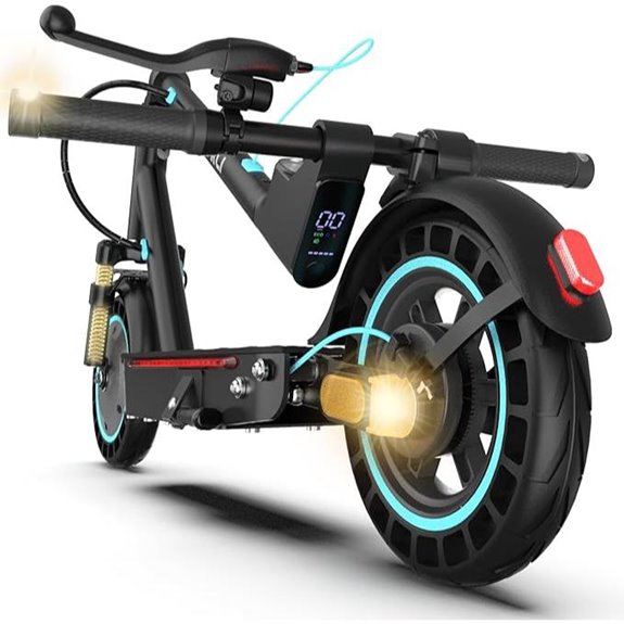 Electric Scooter for Adults with Lights and Suspension