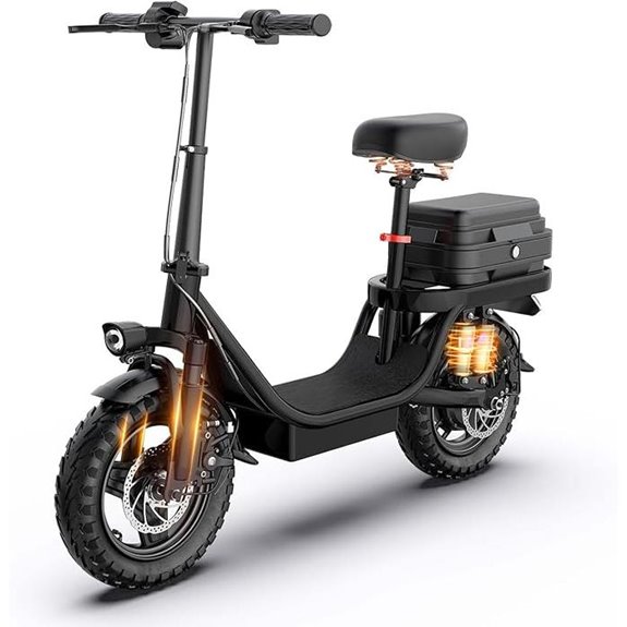 Electric Scooter for Adults with Seat and Storage