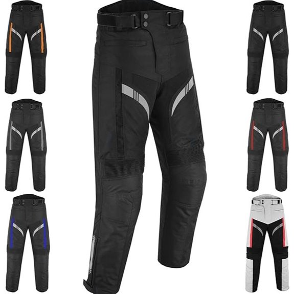 Men's Waterproof Motorcycle Trousers with Removable Protectors