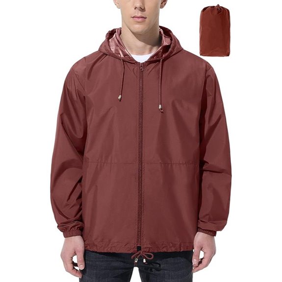 Men's Waterproof Rain Jacket with Hood