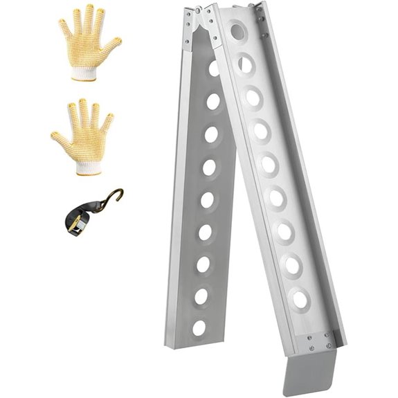 Gardhom Aluminum Motorcycle Ramp 440 lbs Capacity