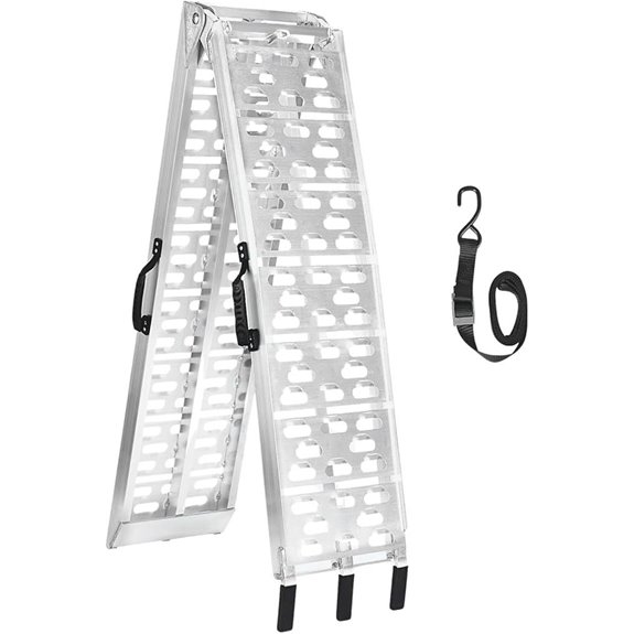 MAXIVMAN Aluminum Motorcycle Ramp with Handle