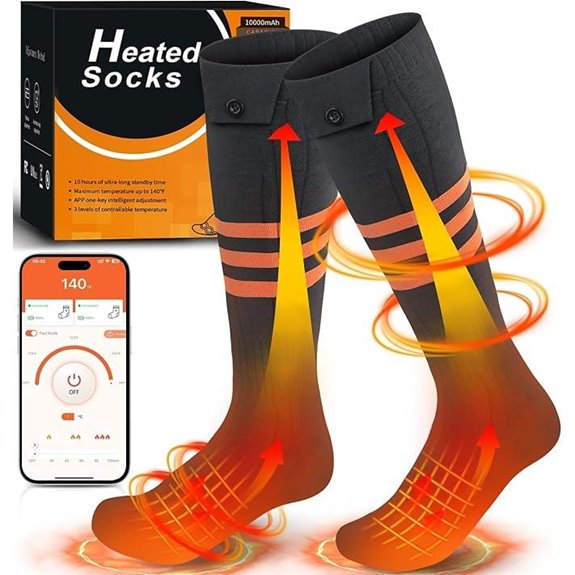 Heated Socks for Men Women with APP Control