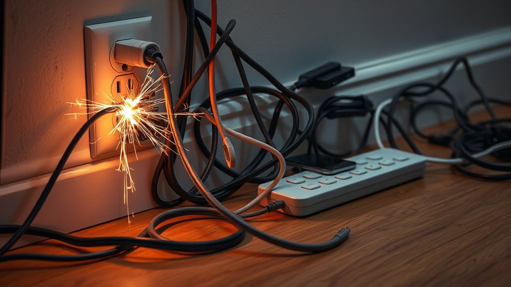 avoid overloading electrical outlets