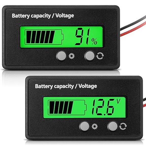 Golf Cart Battery Meter with Alarm and Switch