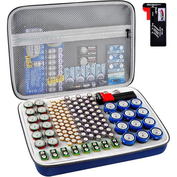 Battery Organizer with Tester for 150+ Batteries