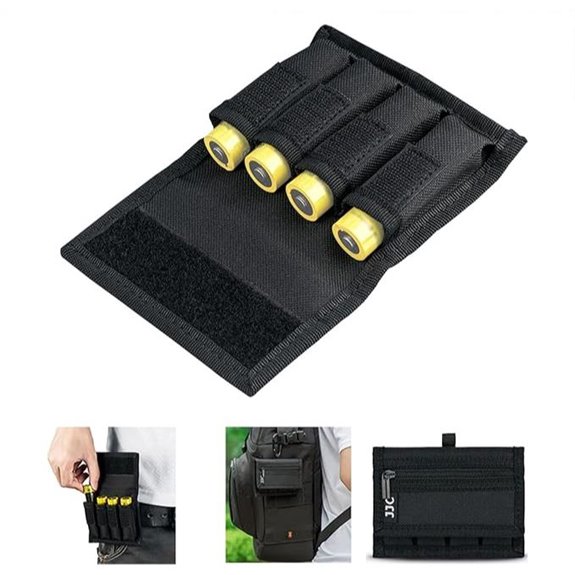 Battery Pouch for 18650/20700/21700 Batteries with Carabiner