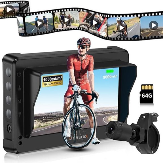 bicycle camera with monitor