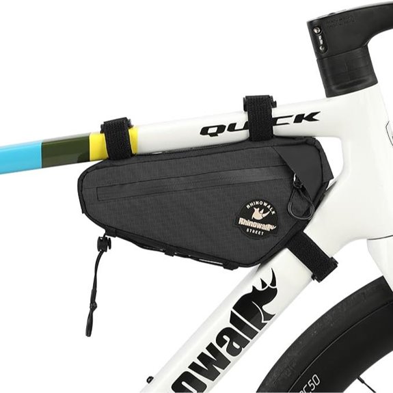 Rhinowalk Bicycle Frame Bag with Dual Mesh Pockets