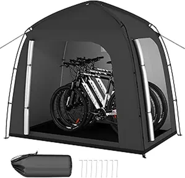 Bike Storage Shed Tent for Bikes and Mowers