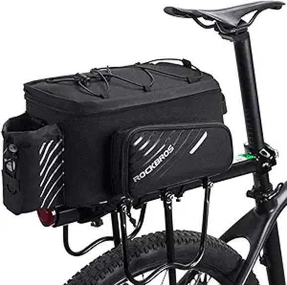 ROCKBROS Bike Rack Bag with Rain Cover (13L)