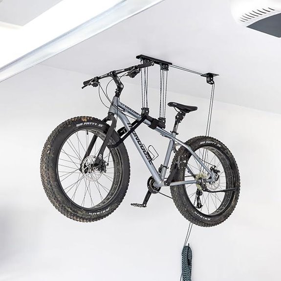 StoreYourBoard Bike Ceiling Hoist and Pulley System