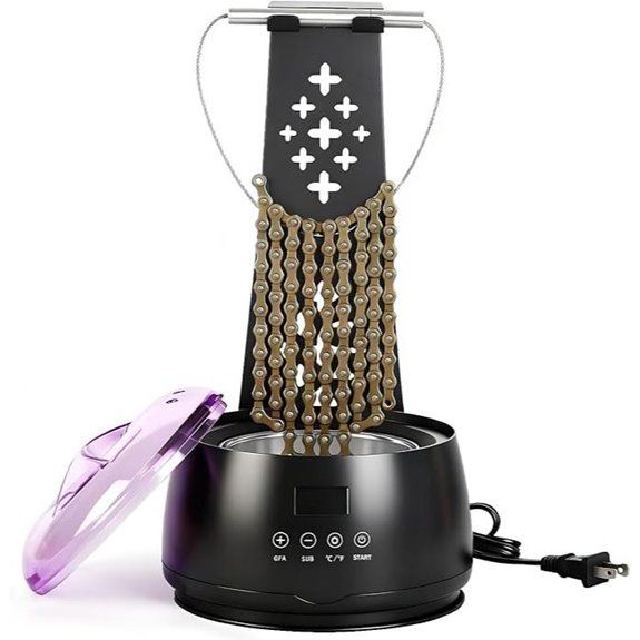 Bicycle Chain Wax Melting System with Cleaning Tools