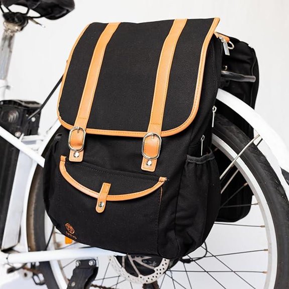 Convertible Bike Pannier Backpack for Commuters