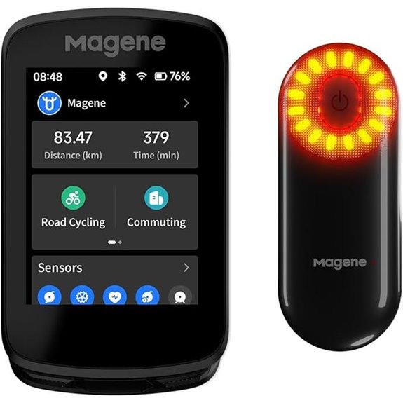 Smart Cycling Bundle: C606 Bike Computer & L508 Radar Tail Light