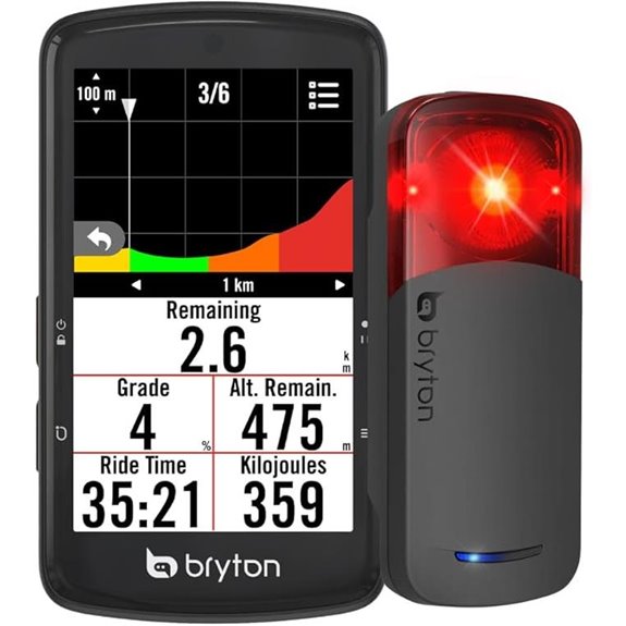 Bryton Rider S810 Bike Computer & Gardia R300L Tail Light