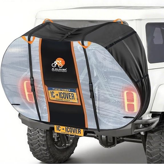 IC ICLOVER Bike Cover for 2 Bikes on Rack